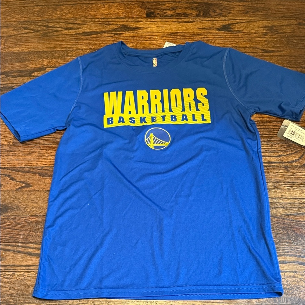 NWT Blue Warriors Basketball T-Shirt youth size large